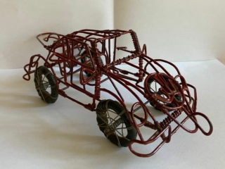 Auto ijzerdraad rood