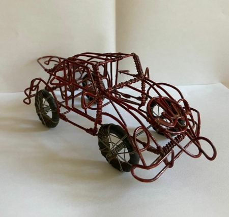 Auto ijzerdraad rood