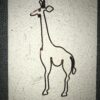Kaart giraffe ijzerdraad