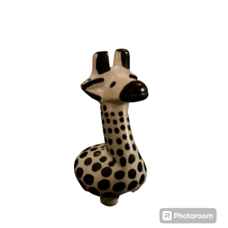Giraffe zwart-wit soapstone klein